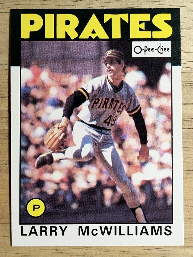 1986 O-Pee-Chee #204 Larry McWilliams
