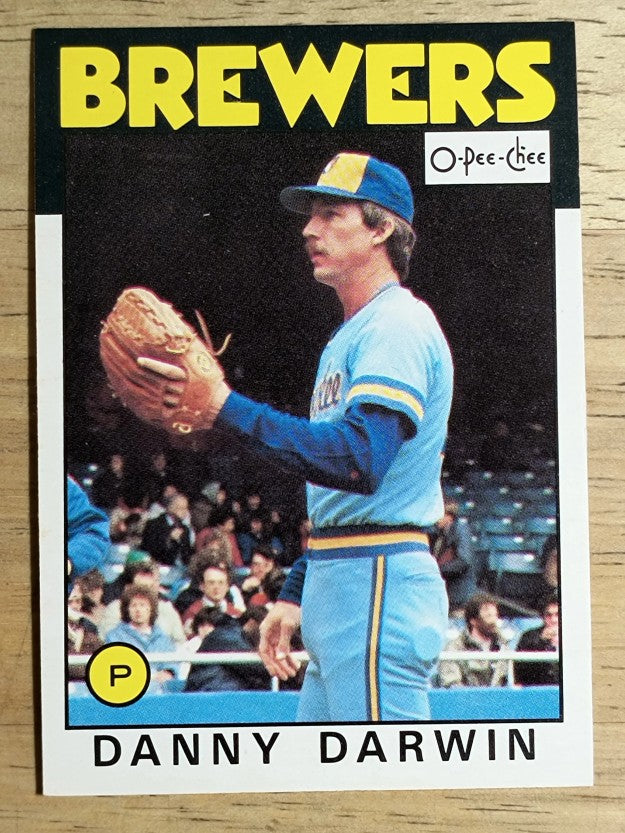 1986 O-Pee-Chee #206 Danny Darwin