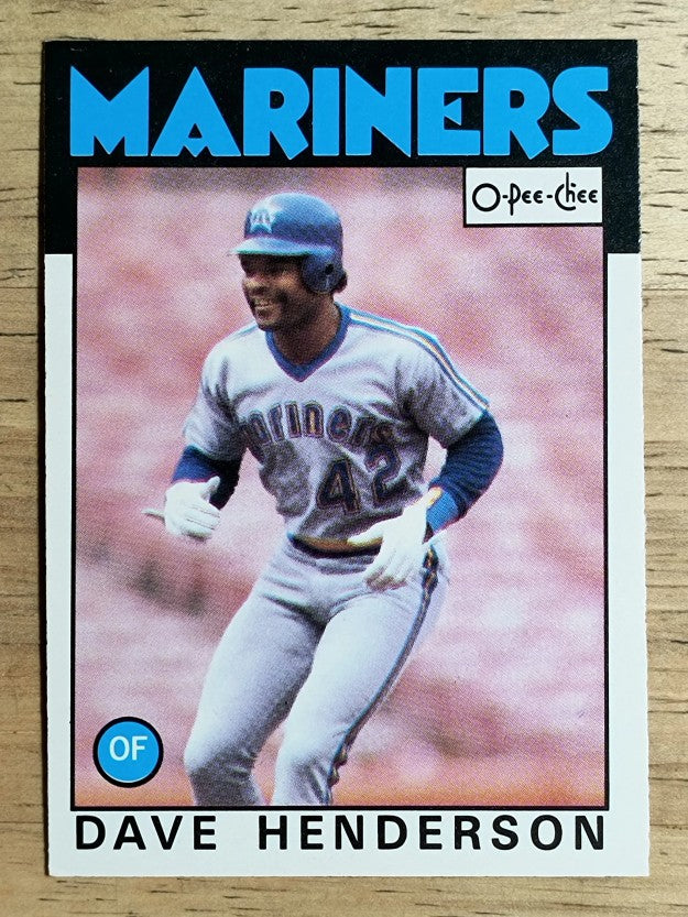 1986 O-Pee-Chee #221 Dave Henderson