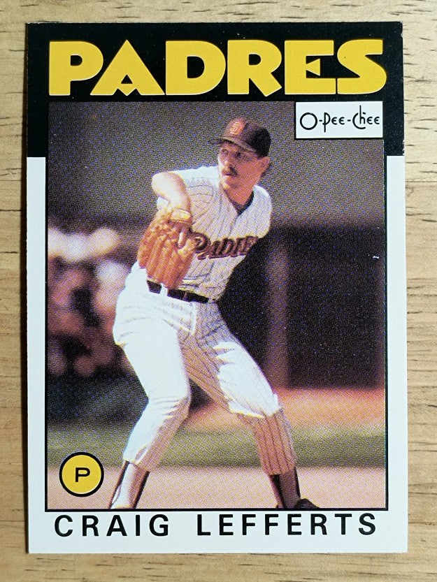 1986 O-Pee-Chee #244 Craig Lefferts