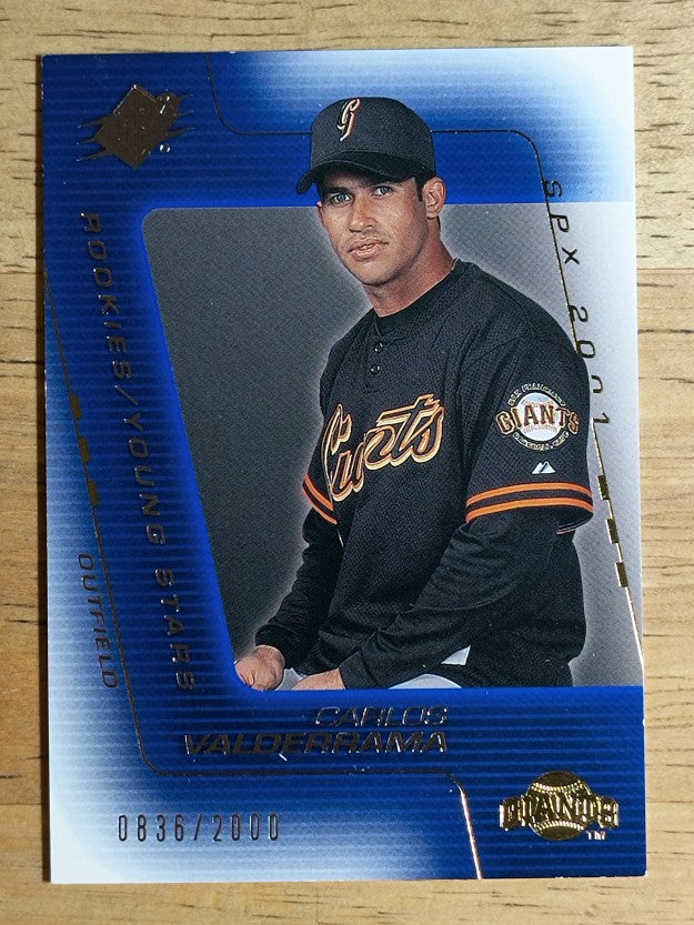 2001 SPx #119 Carlos Valderrama YS RC