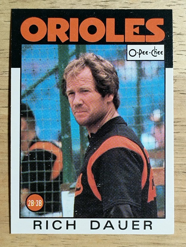 1986 O-Pee-Chee #251 Rich Dauer