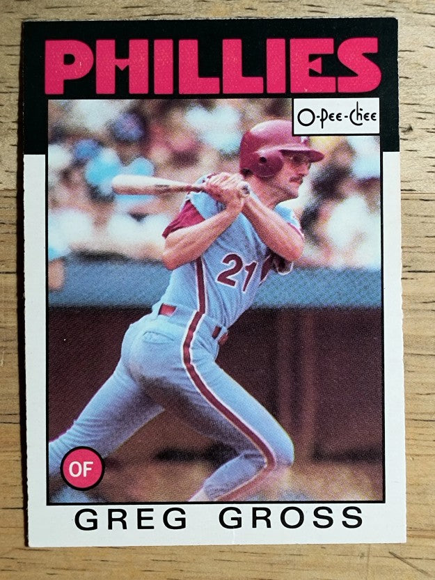 1986 O-Pee-Chee #302 Greg Gross