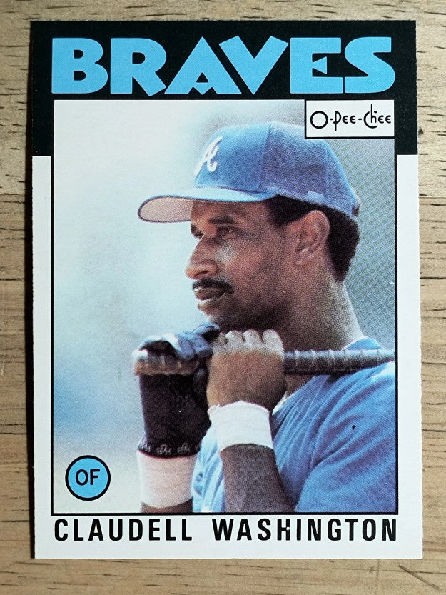 1986 O-Pee-Chee #303 Claudell Washington
