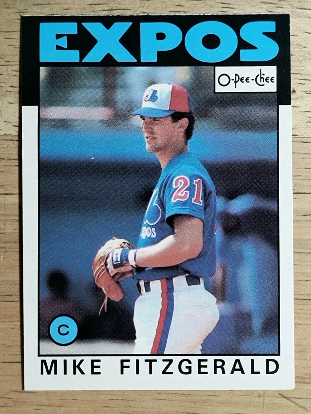 1986 O-Pee-Chee #313 Mike Fitzgerald