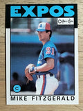1986 O-Pee-Chee #313 Mike Fitzgerald