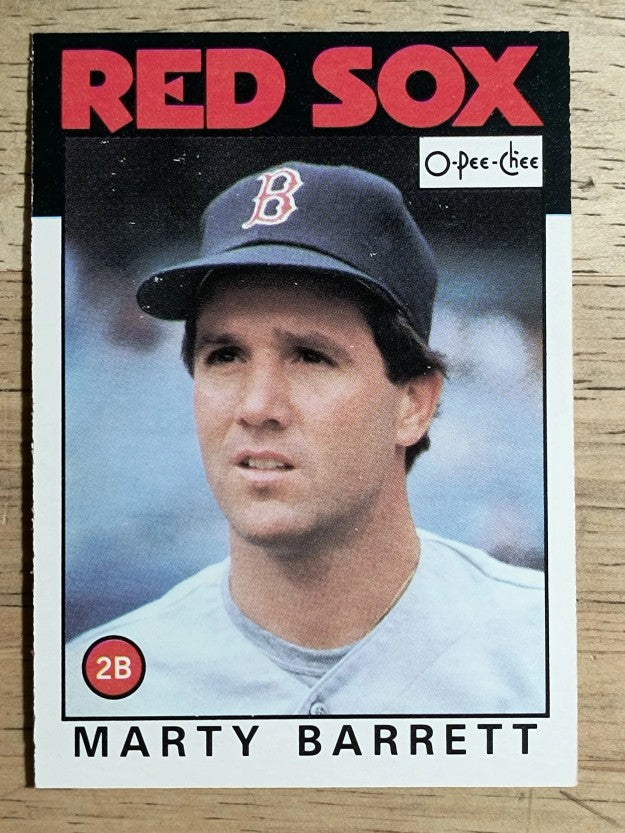 1986 O-Pee-Chee #314 Marty Barrett