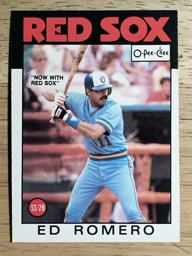 1986 O-Pee-Chee #317 Ed Romero