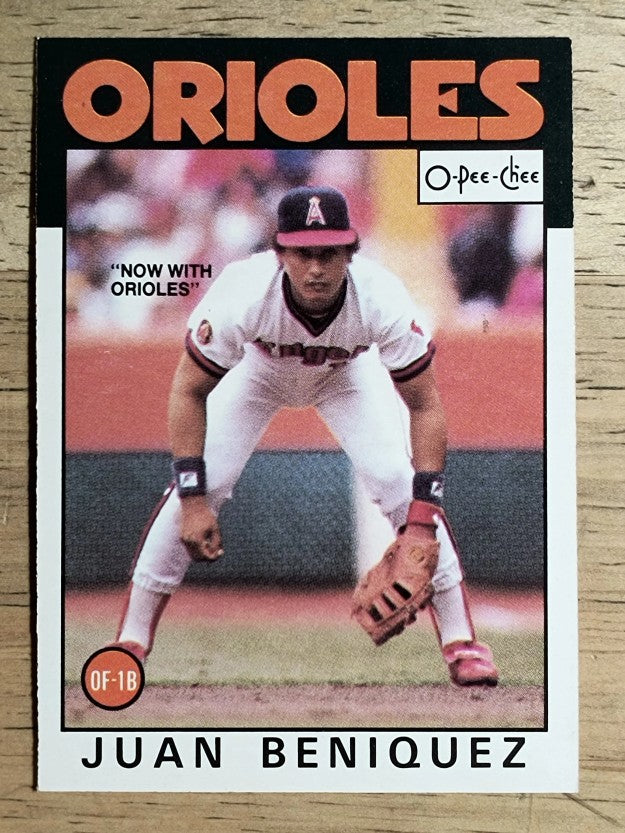 1986 O-Pee-Chee #325 Juan Beniquez
