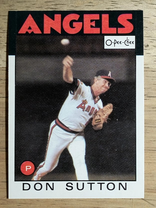 1986 O-Pee-Chee #335 Don Sutton