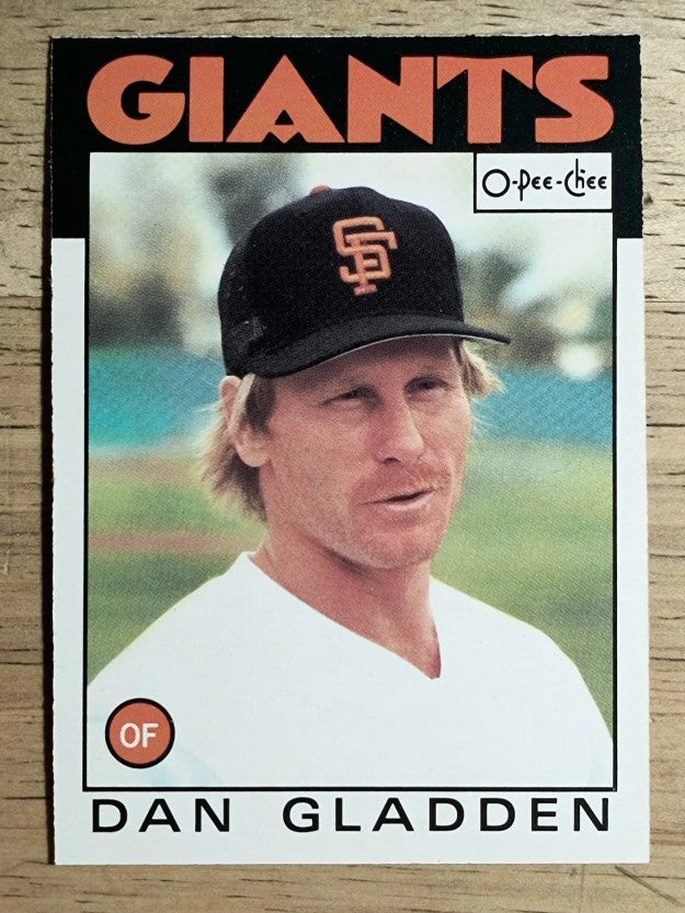 1986 O-Pee-Chee #336 Dan Gladden