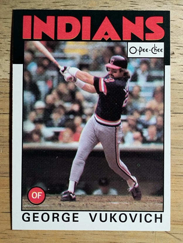 1986 O-Pee-Chee #337 George Vukovich