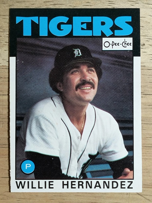 1986 O-Pee-Chee #341 Willie Hernandez
