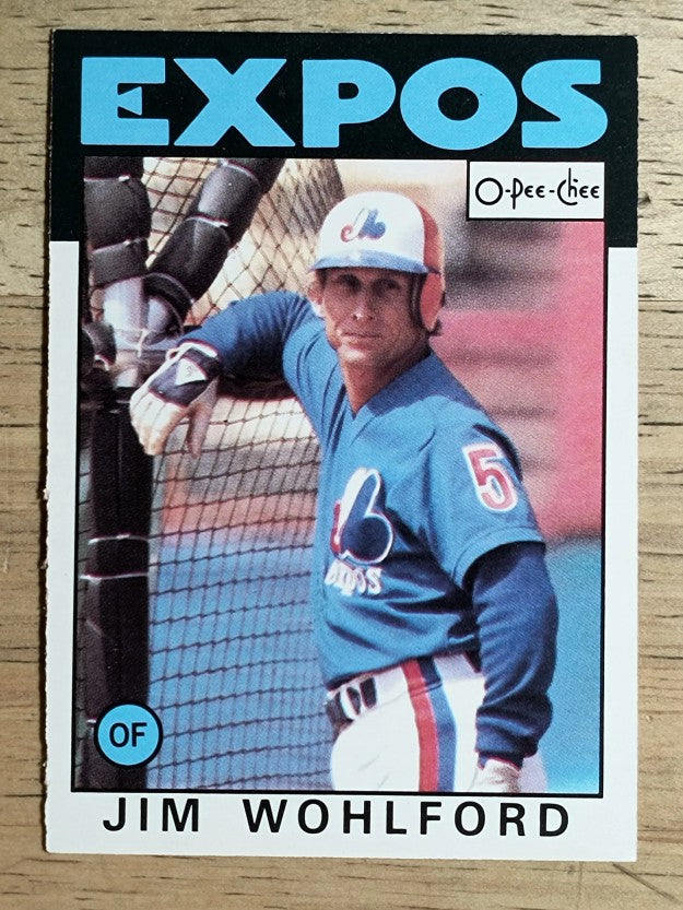 1986 O-Pee-Chee #344 Jim Wohlford