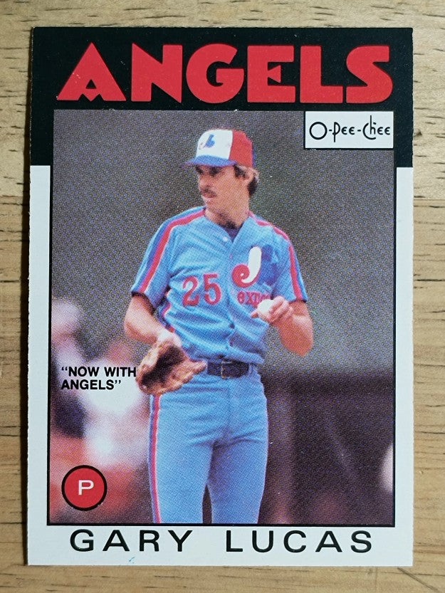 1986 O-Pee-Chee #351 Gary Lucas