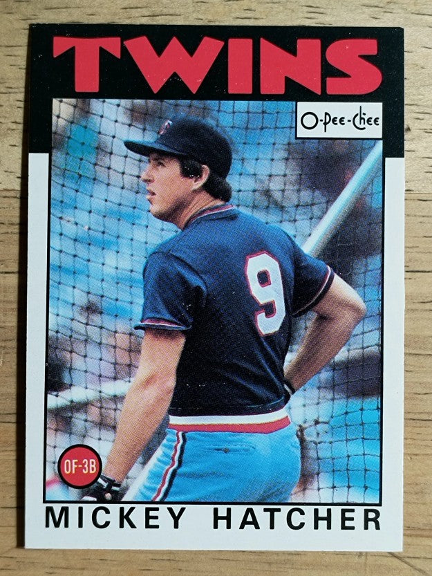 1986 O-Pee-Chee #356 Mickey Hatcher