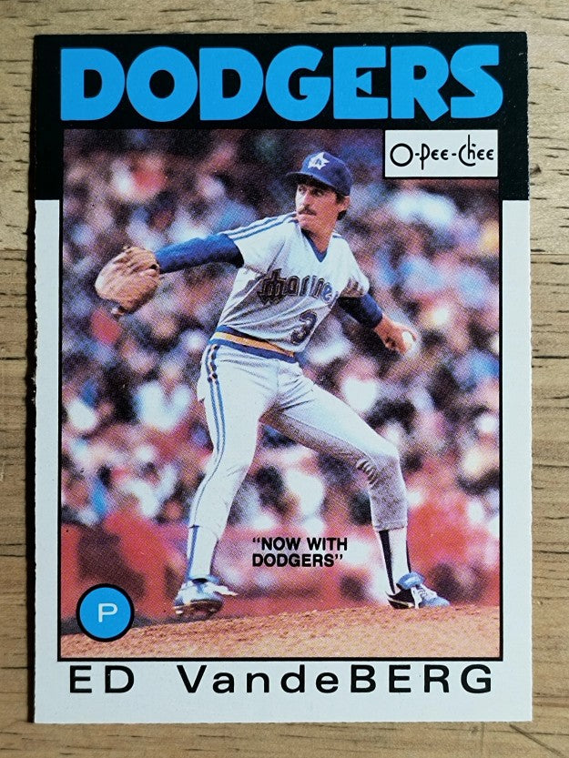 1986 O-Pee-Chee #357 Ed VandeBerg
