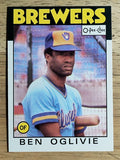 1986 O-Pee-Chee #372 Ben Oglivie