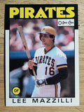 1986 O-Pee-Chee #373 Lee Mazzilli