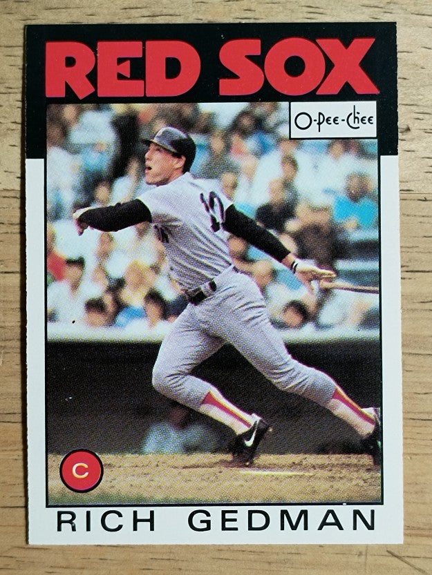 1986 O-Pee-Chee #375 Rich Gedman