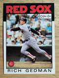 1986 O-Pee-Chee #375 Rich Gedman