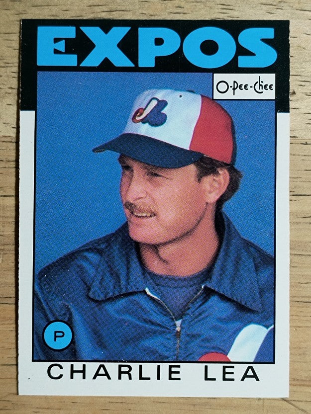 1986 O-Pee-Chee #376 Charlie Lea