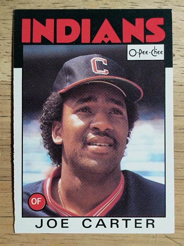 1986 O-Pee-Chee #377 Joe Carter