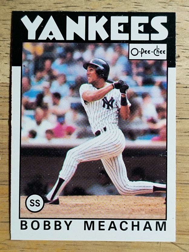 1986 O-Pee-Chee #379 Bobby Meacham