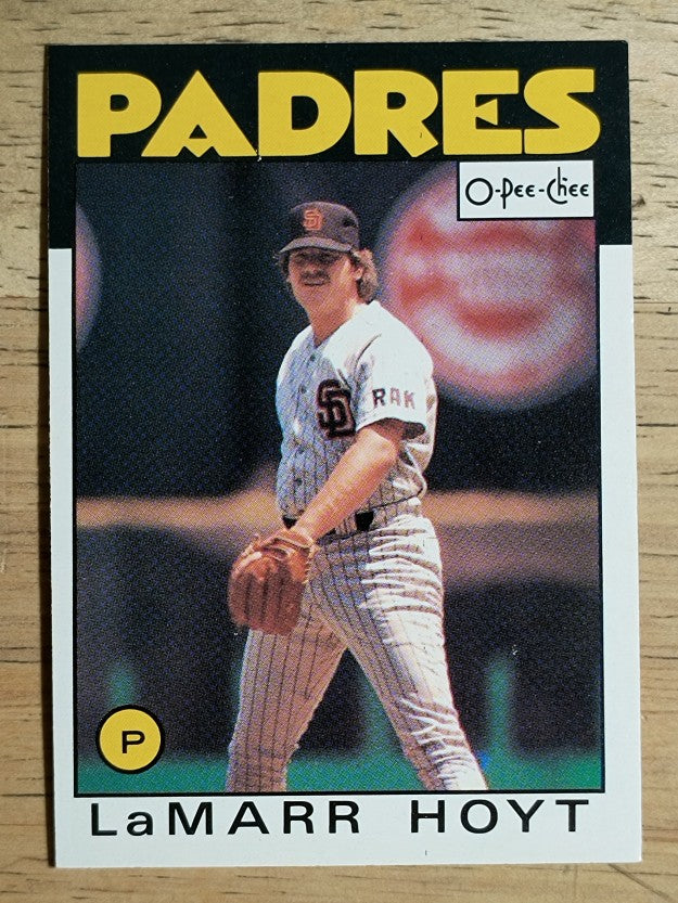 1986 O-Pee-Chee #380 LaMarr Hoyt