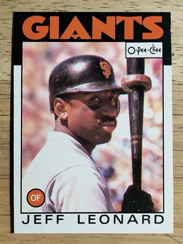 1986 O-Pee-Chee #381 Jeff Leonard