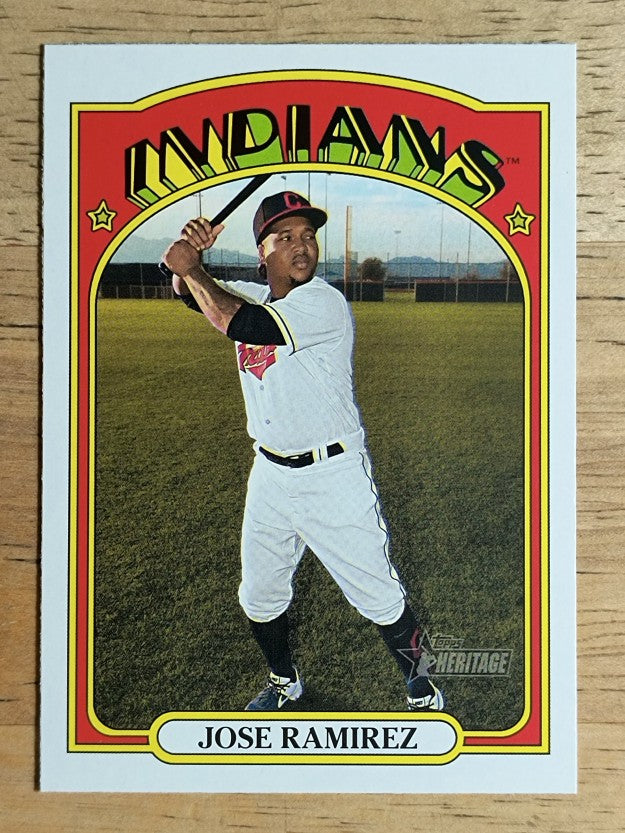 2021 Topps Heritage #297 Jose Ramirez