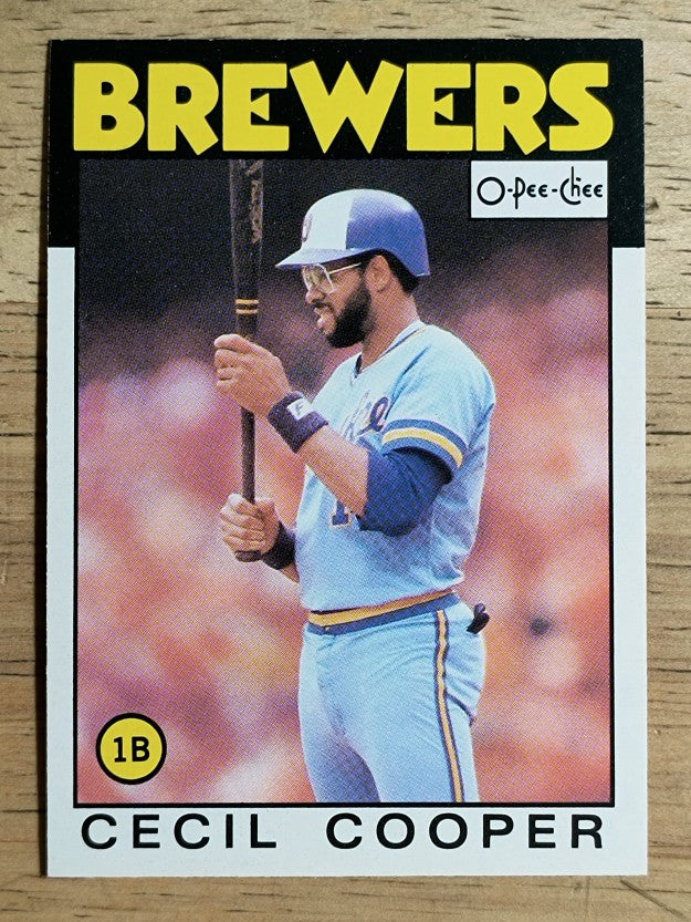 1986 O-Pee-Chee #385 Cecil Cooper