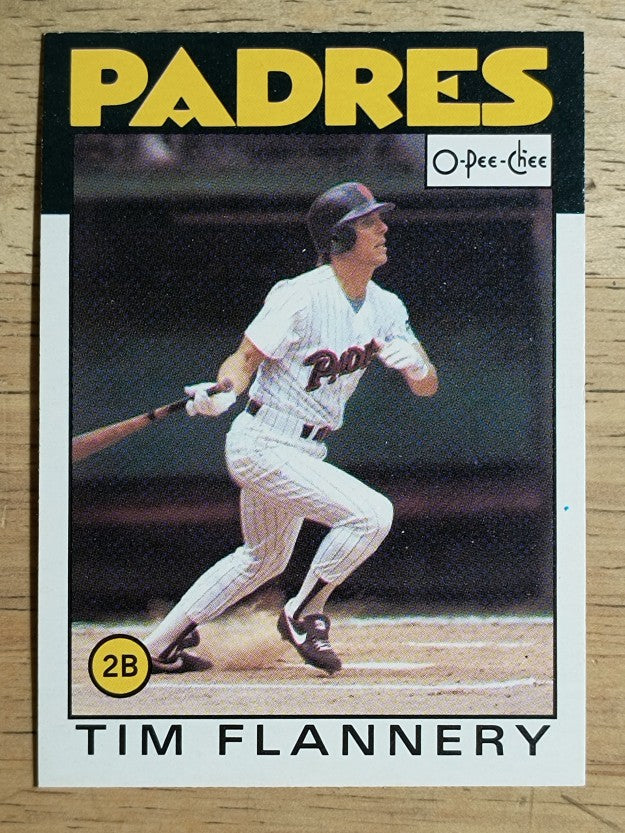 1986 O-Pee-Chee #387 Tim Flannery