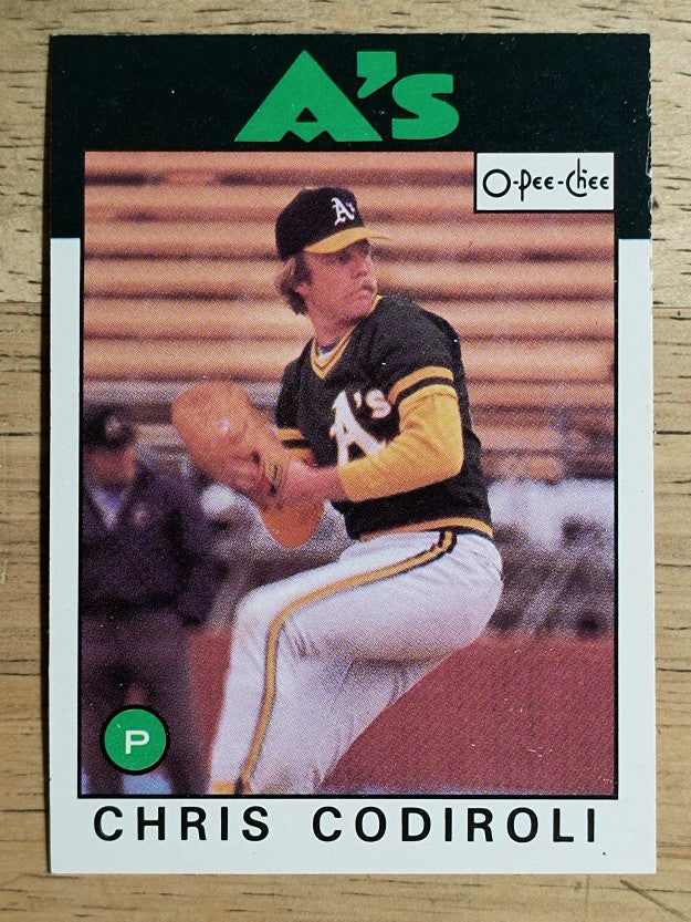 1986 O-Pee-Chee #388 Chris Codiroli