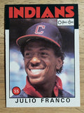 1986 O-Pee-Chee #391 Julio Franco
