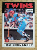 1986 O-Pee-Chee #392 Tom Brunansky