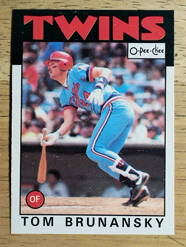 1986 O-Pee-Chee #392 Tom Brunansky