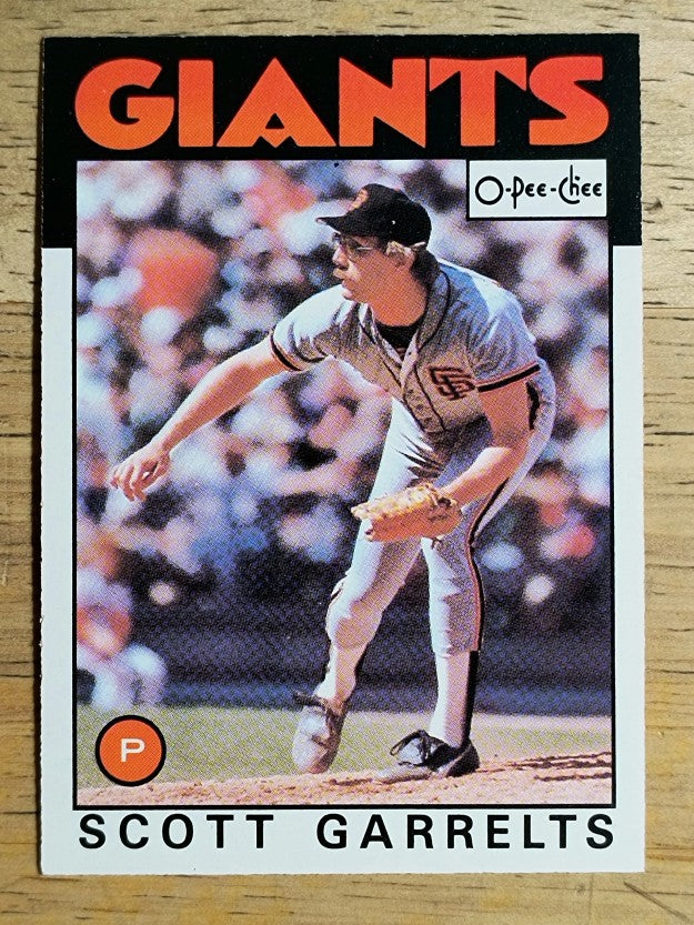 1986 O-Pee-Chee #395 Scott Garrelts