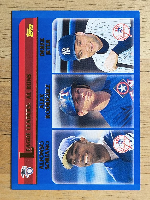 2003 Topps #338 Alfonso Soriano/Alex Rodriguez/Derek Jeter LL