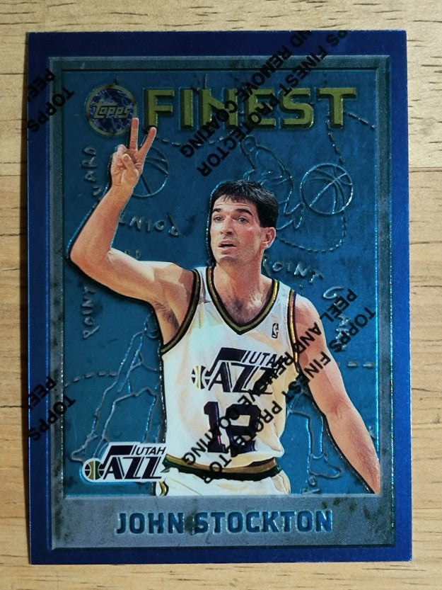 1995-96 Finest #15 John Stockton
