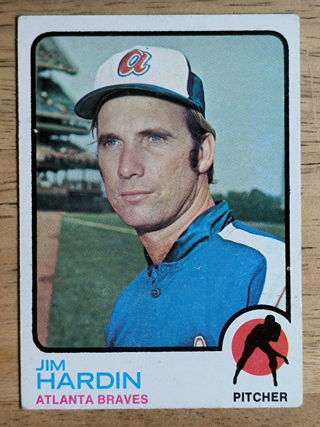 1973 Topps #124 Jim Hardin (VGEX)