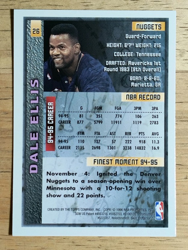 1995-96 Finest #26 Dale Ellis