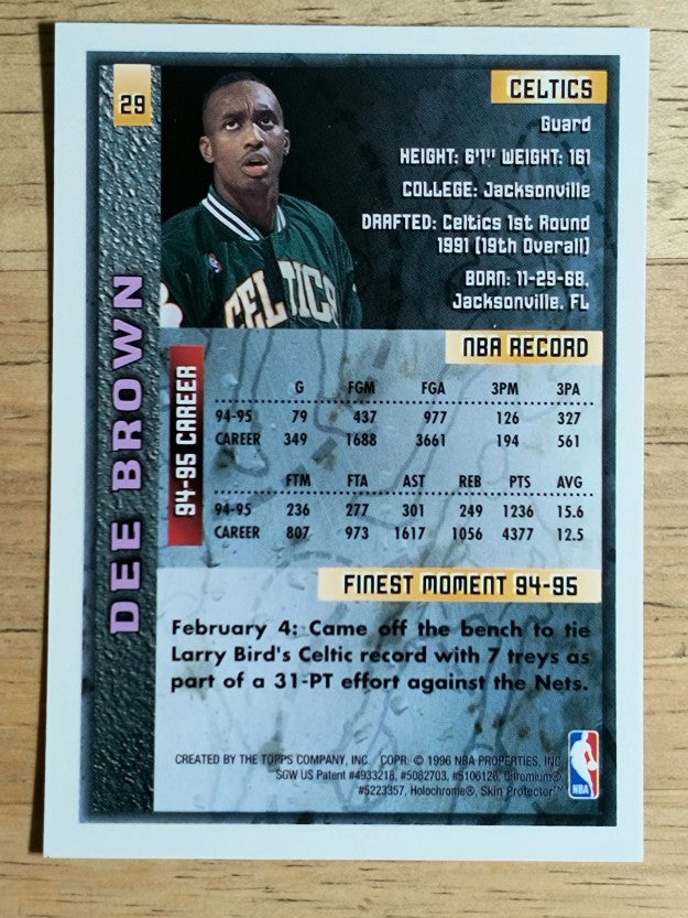 1995-96 Finest #29 Dee Brown