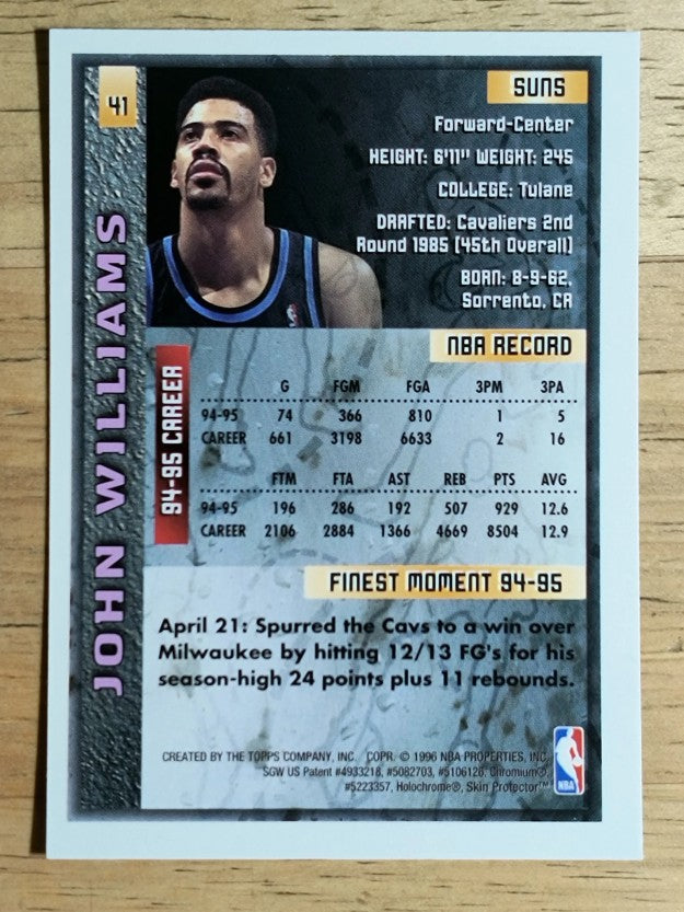 1995-96 Finest #41 John Williams