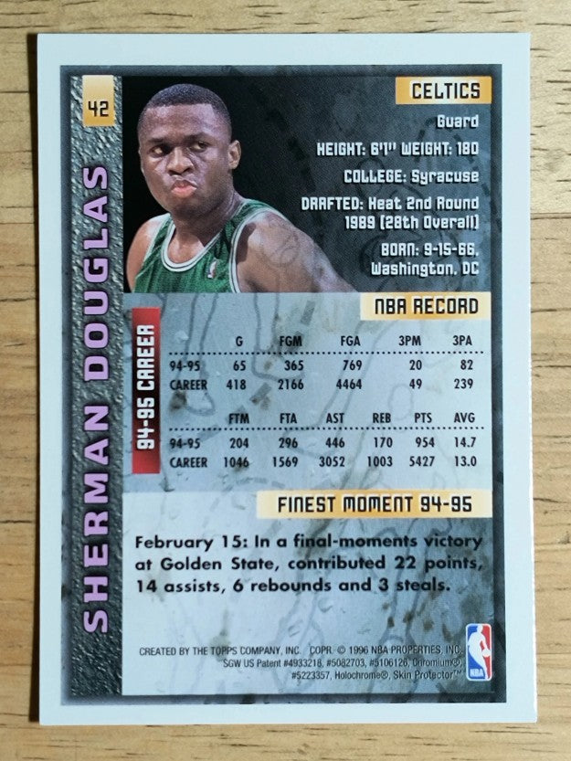 1995-96 Finest #42 Sherman Douglas