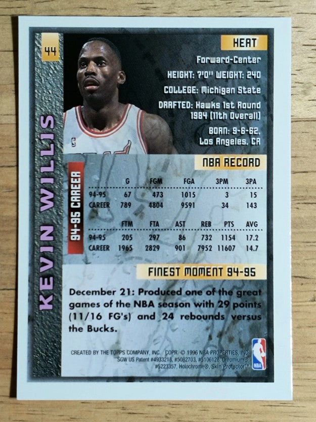1995-96 Finest #44 Kevin Willis