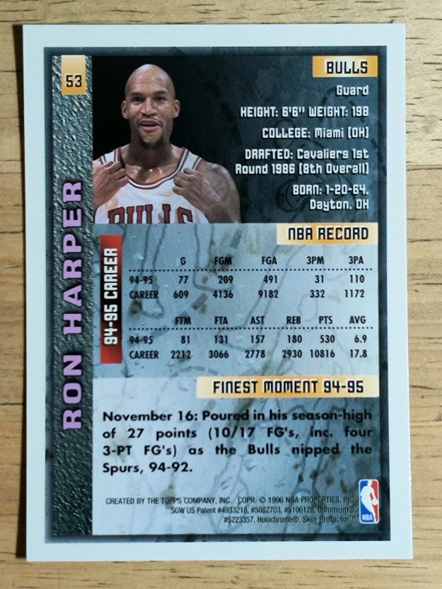 1995-96 Finest #53 Ron Harper