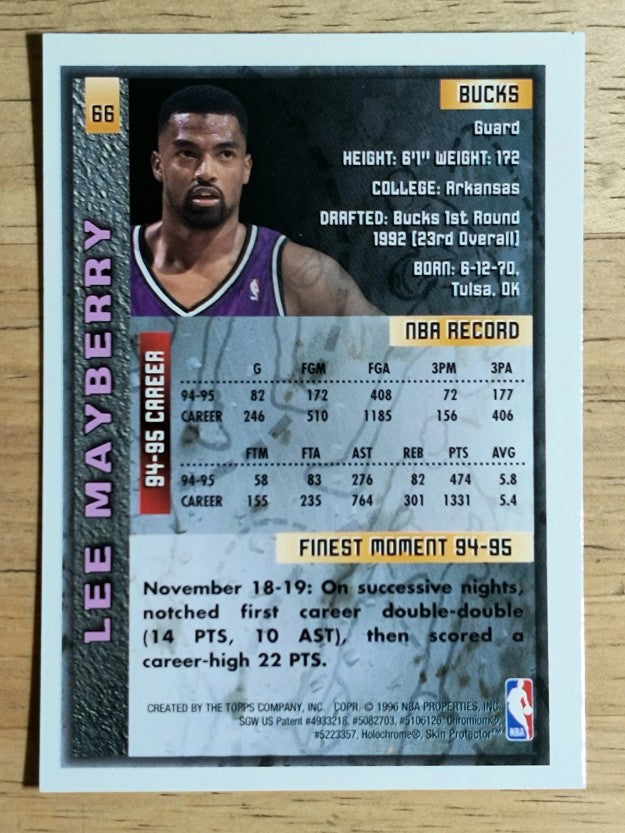 1995-96 Finest #66 Lee Mayberry
