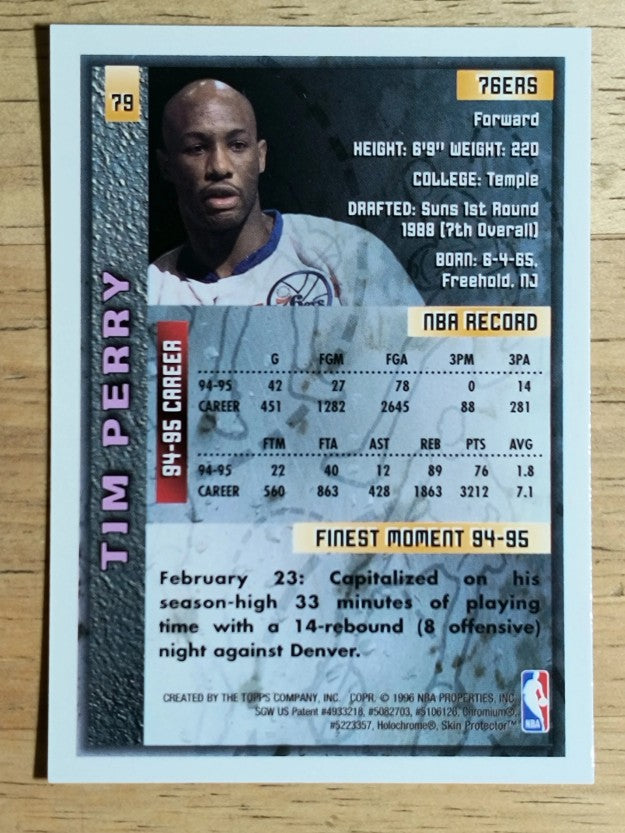 1995-96 Finest #79 Tim Perry