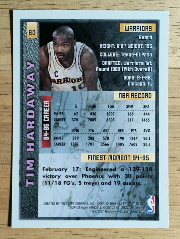 1995-96 Finest #80 Tim Hardaway